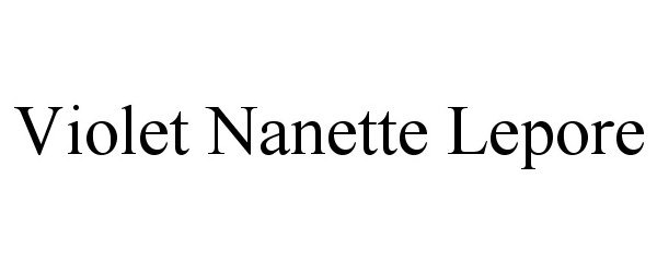 Trademark Logo VIOLET NANETTE LEPORE