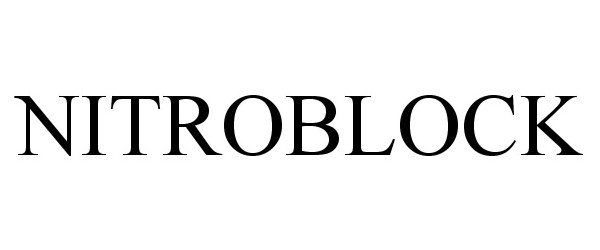 Trademark Logo NITROBLOCK