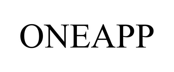 Trademark Logo ONEAPP