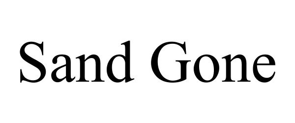 Trademark Logo SAND GONE