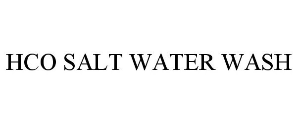  HCO SALT WATER WASH