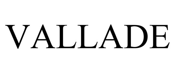 Trademark Logo VALLADE