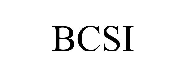 Trademark Logo BCSI
