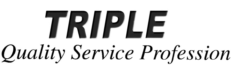 Trademark Logo TRIPLE QUALITY SERVICE PROFESSION