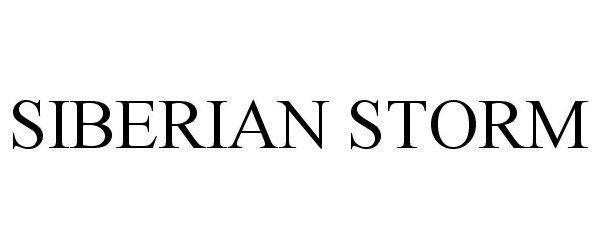 Trademark Logo SIBERIAN STORM