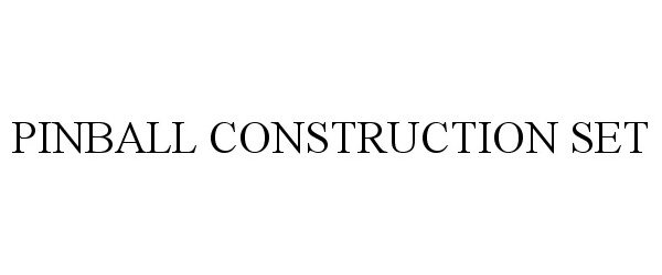 PINBALL CONSTRUCTION SET