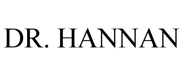 Trademark Logo DR. HANNAN