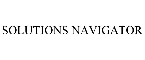  SOLUTIONS NAVIGATOR