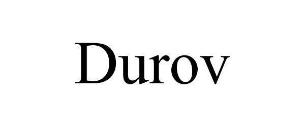 Trademark Logo DUROV