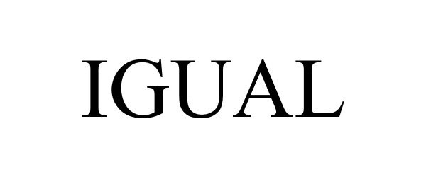 Trademark Logo IGUAL