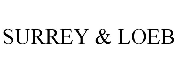 Trademark Logo SURREY &amp; LOEB