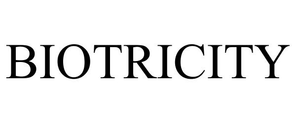 Trademark Logo BIOTRICITY
