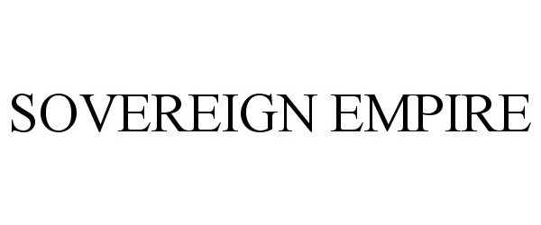 Trademark Logo SOVEREIGN EMPIRE