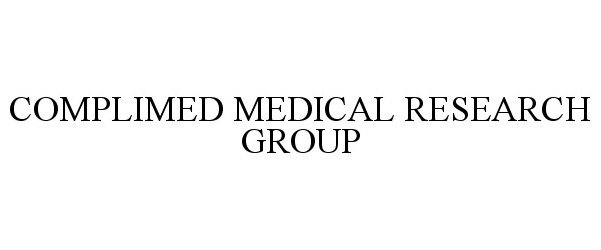 Trademark Logo COMPLIMED MEDICAL RESEARCH GROUP