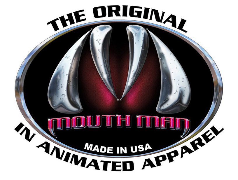  THE ORIGINAL IN ANIMATED APPAREL M MOUTH MAN MADE IN USA