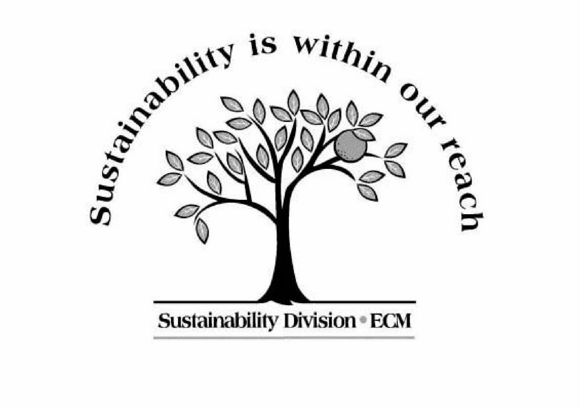  SUSTAINABILITY IS WITHIN OUR REACH SUSTAINABILITY DIVISION Â· ECM GREENUNIVERSITY.SYR.EDU