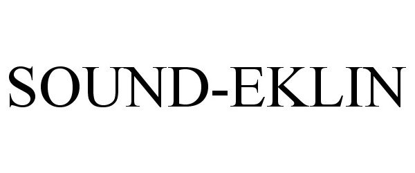 Trademark Logo SOUND-EKLIN
