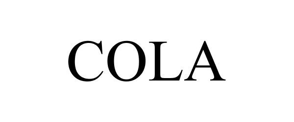 Trademark Logo COLA