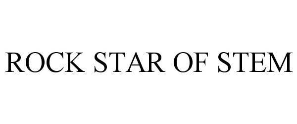 Trademark Logo ROCK STAR OF STEM
