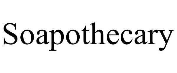 Trademark Logo SOAPOTHECARY