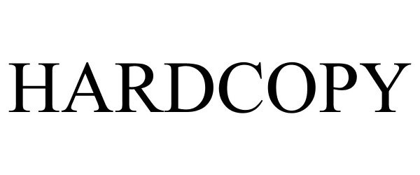 Trademark Logo HARDCOPY