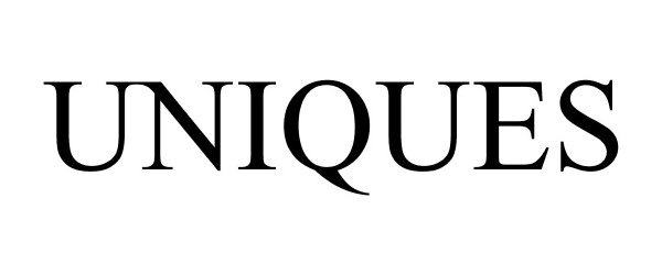 Trademark Logo UNIQUES