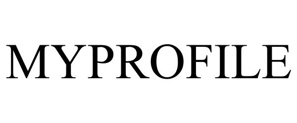 Trademark Logo MYPROFILE