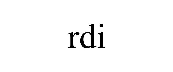 Trademark Logo RDI