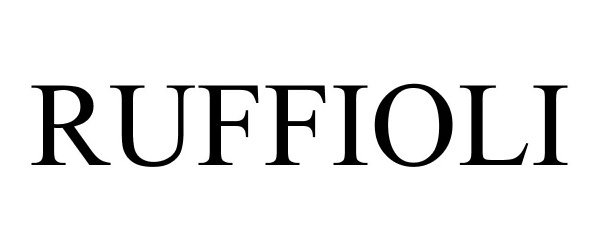 Trademark Logo RUFFIOLI