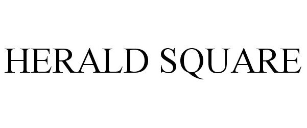 Trademark Logo HERALD SQUARE