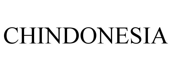 Trademark Logo CHINDONESIA