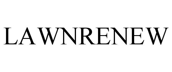 Trademark Logo LAWNRENEW