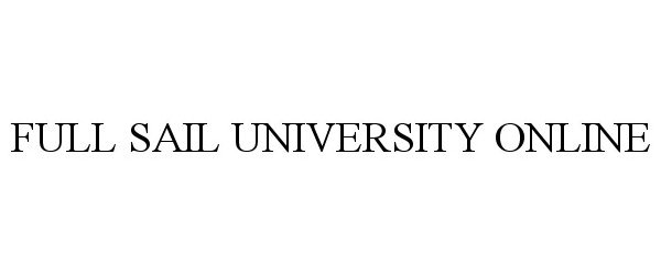  FULL SAIL UNIVERSITY ONLINE