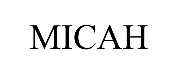 Trademark Logo MICAH