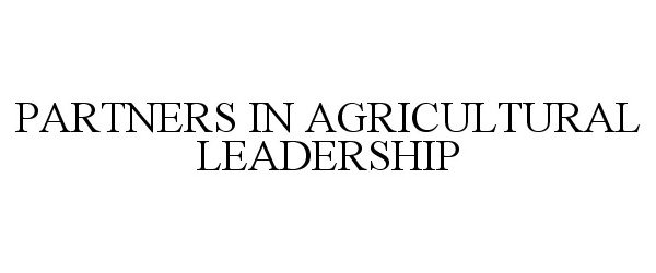  PARTNERS IN AGRICULTURAL LEADERSHIP
