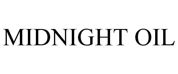 Trademark Logo MIDNIGHT OIL