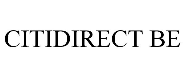  CITIDIRECT BE