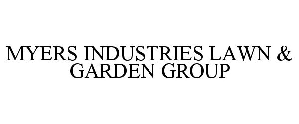  MYERS INDUSTRIES LAWN &amp; GARDEN GROUP