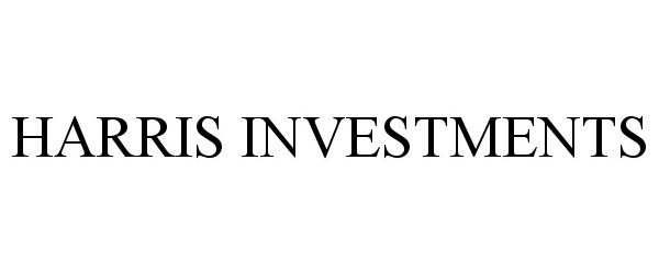 Trademark Logo HARRIS INVESTMENTS