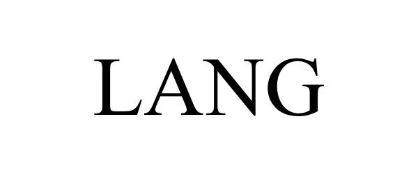 Trademark Logo LANG
