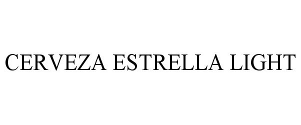 Trademark Logo CERVEZA ESTRELLA LIGHT