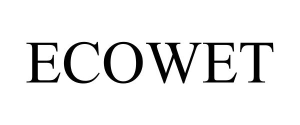 Trademark Logo ECOWET