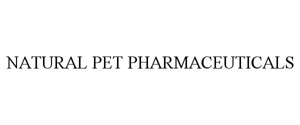  NATURAL PET PHARMACEUTICALS