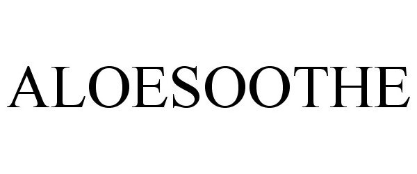 Trademark Logo ALOESOOTHE