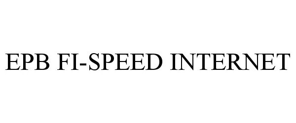 Trademark Logo EPB FI-SPEED INTERNET