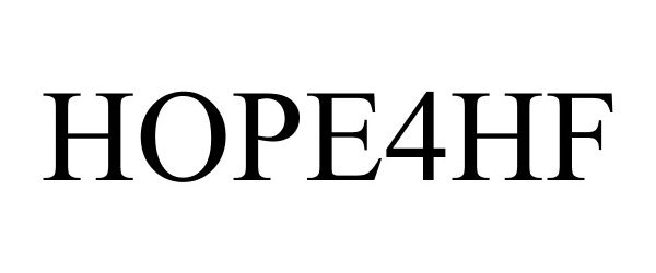 Trademark Logo HOPE4HF