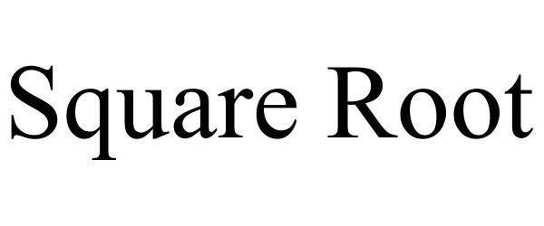 Trademark Logo SQUARE ROOT