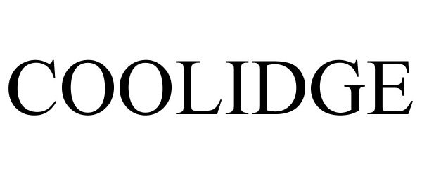 Trademark Logo COOLIDGE