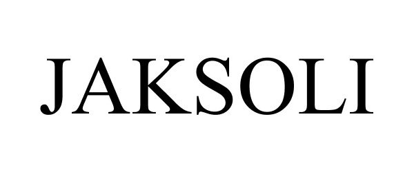 Trademark Logo JAKSOLI