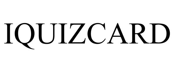 Trademark Logo IQUIZCARD